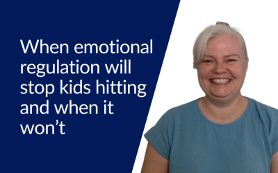 When emotional regulation will stop kids hitting and when it won’t