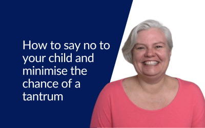 How to say no to your child and minimise the chance of a tantrum