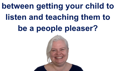 Wondering where is the line between getting your child to listen and teaching them to be a people pleaser?